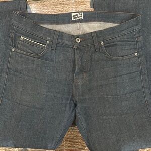 Naked and Famous Men's Blue Gray Jeans